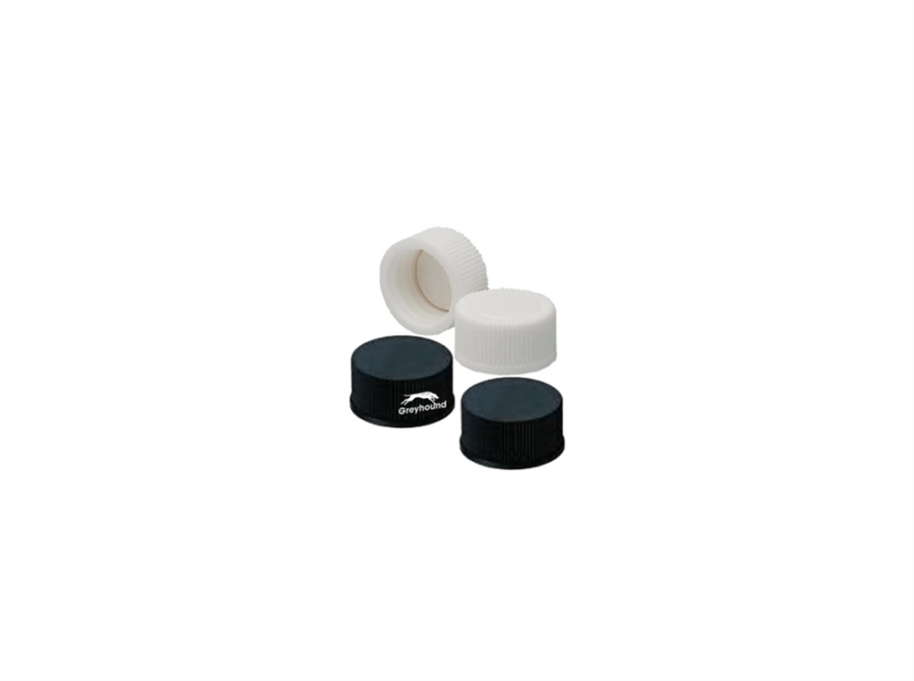 Picture of 13-425 Solid Top Screw Cap, Black Polypropylene, Unlined